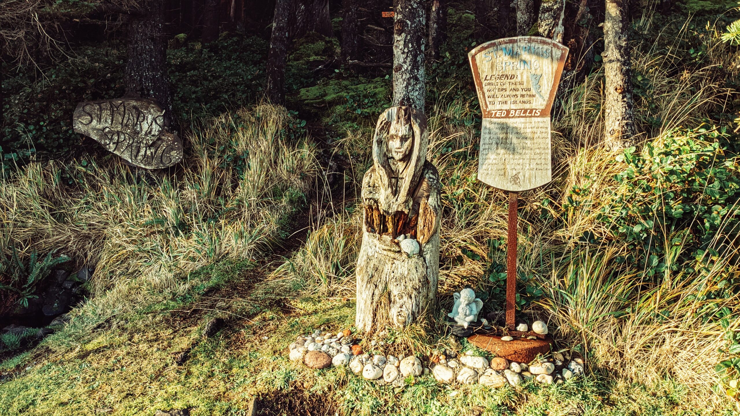 Haida Gwaii’s Wooden Madonna – St. Mary’s Spring Trail